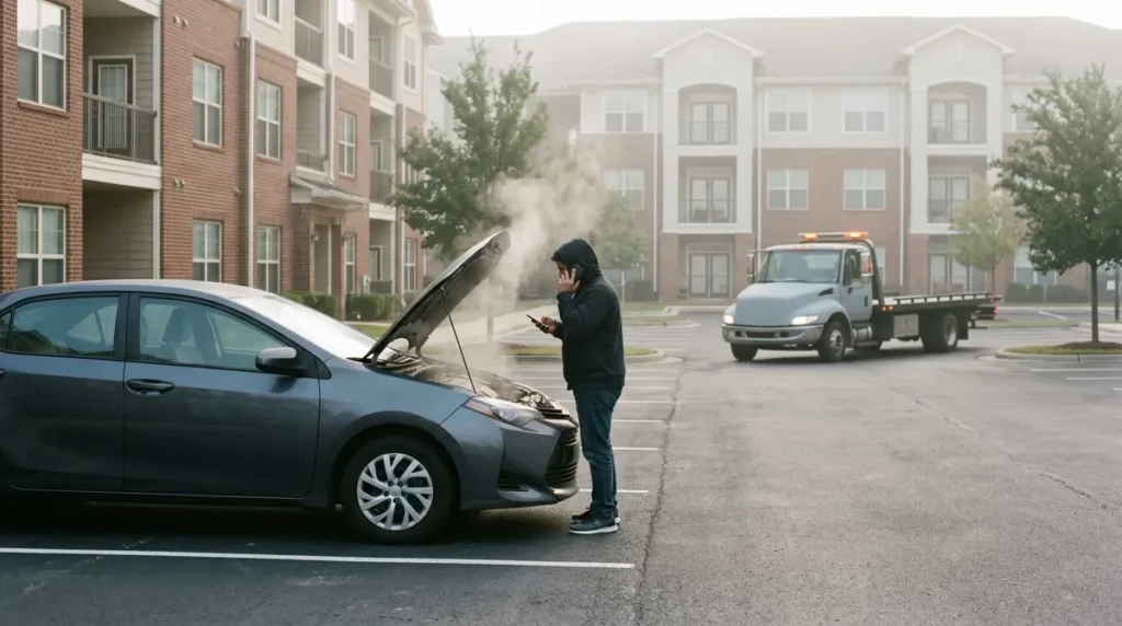 What to do during a car breakdown near Tennessee
