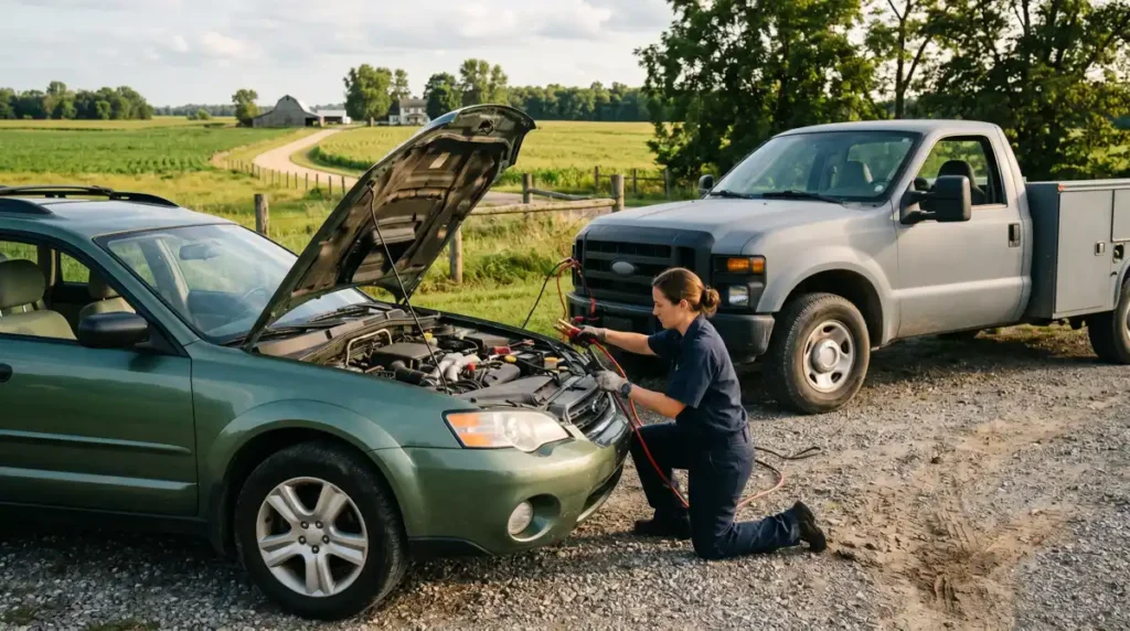 Jump start battery service near Lebanon, TN