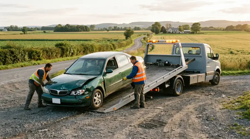 Accident recovery towing service near Lebanon, TN