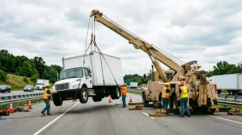 Heavy duty towing and recovery near Lebanon, TN